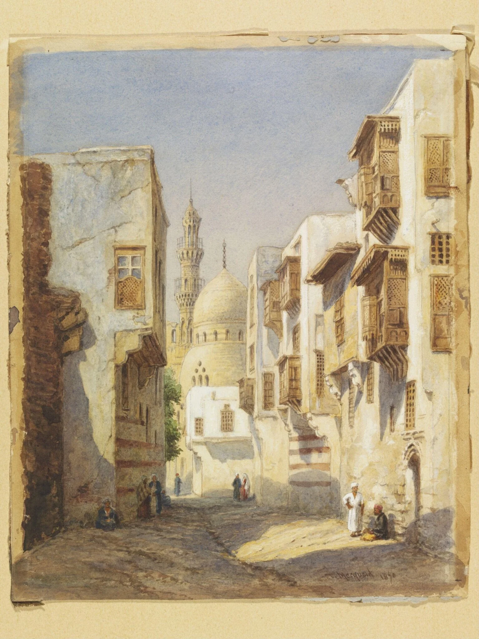 Darb al-Ahmer, Cairo, with the Mosque and Tomb of Amir Khayrbak