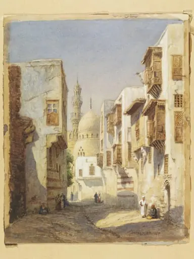 Darb al-Ahmer, Cairo, with the Mosque and Tomb of Amir Khayrbak
