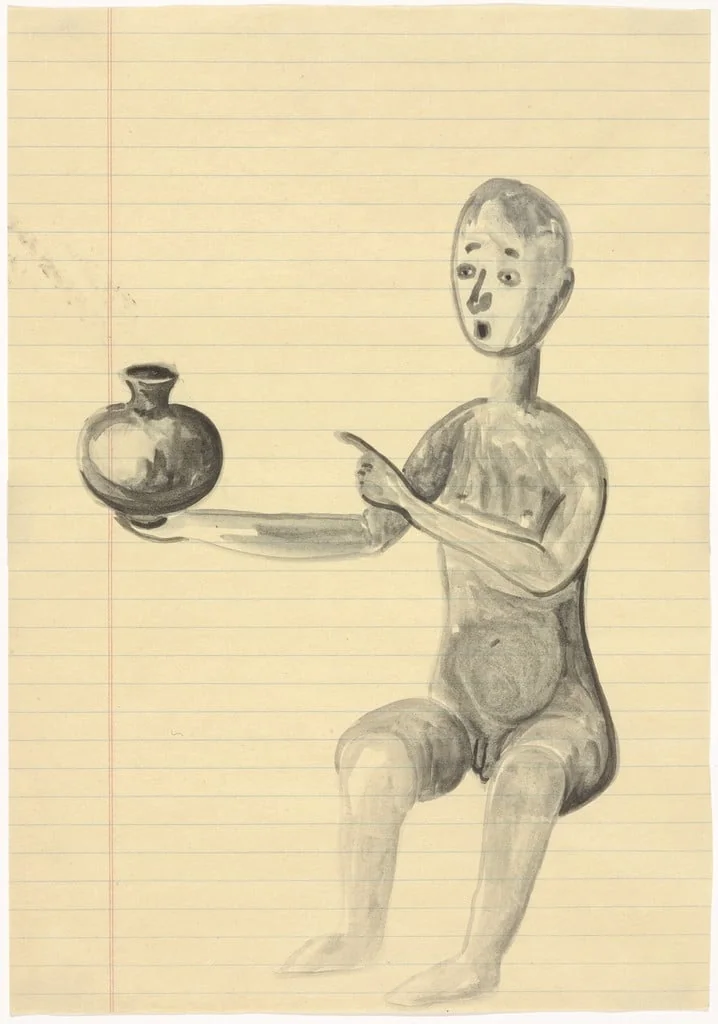 Untitled, by Rosemarie Trockel, watercolor, 1983