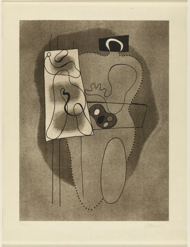 Untitled, by Willi Baumeister, ink, 1932
