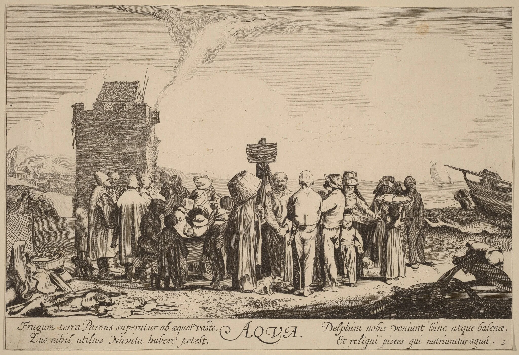 Water, by Jan van de Velde, ink, 1617