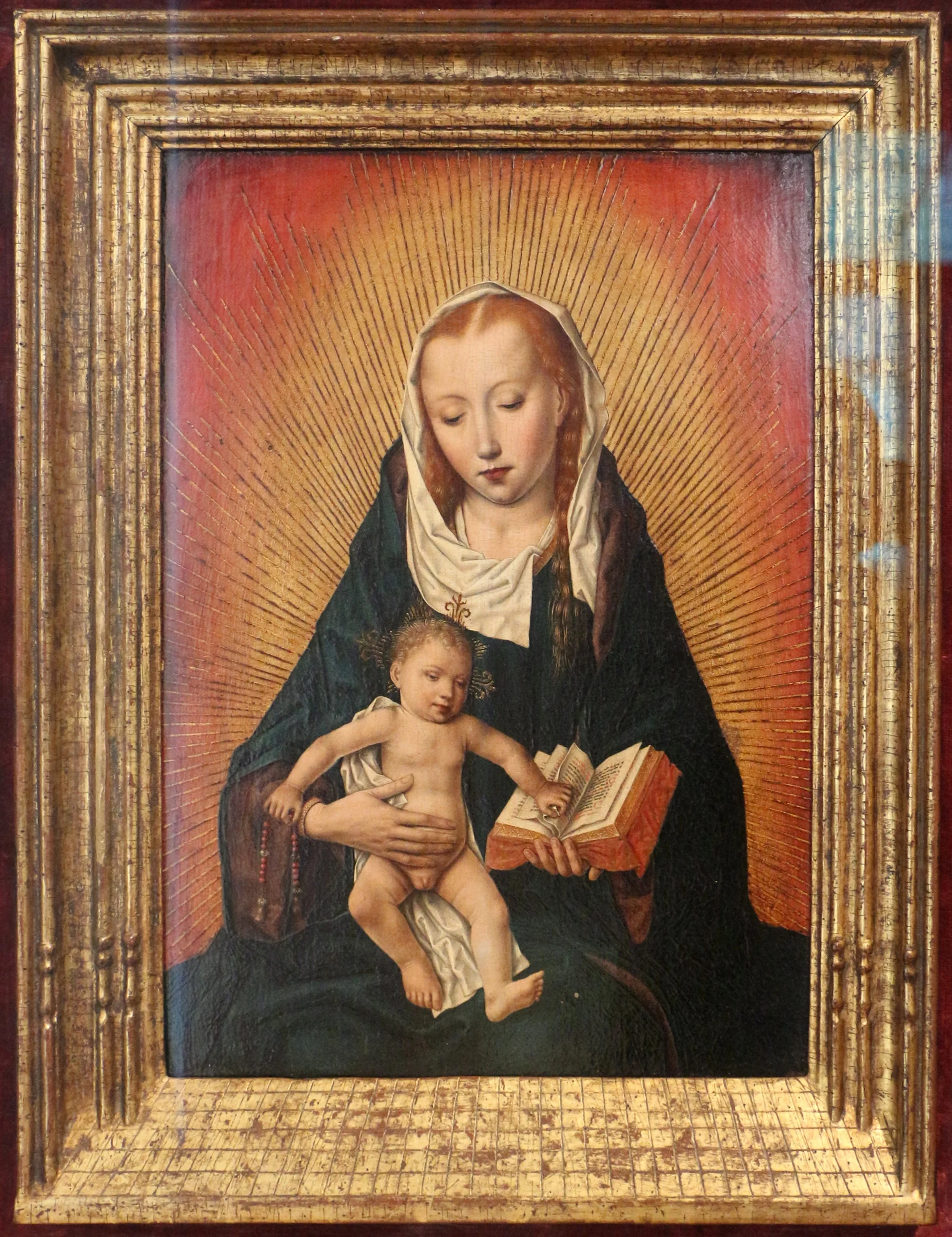 Virgin and Child in a halo