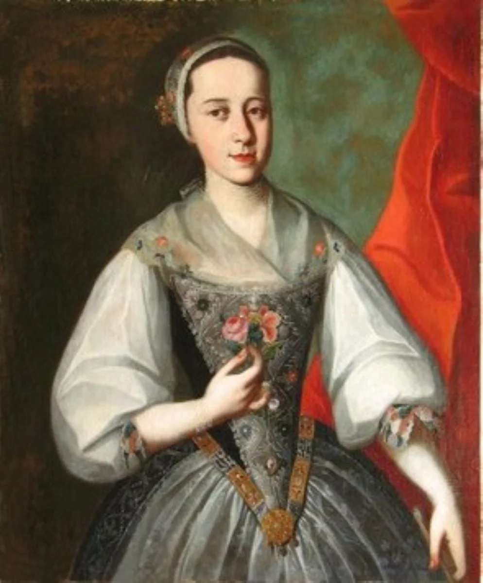 Anna Maria von Huttern, by Franz Anton Bergmann, unspecified