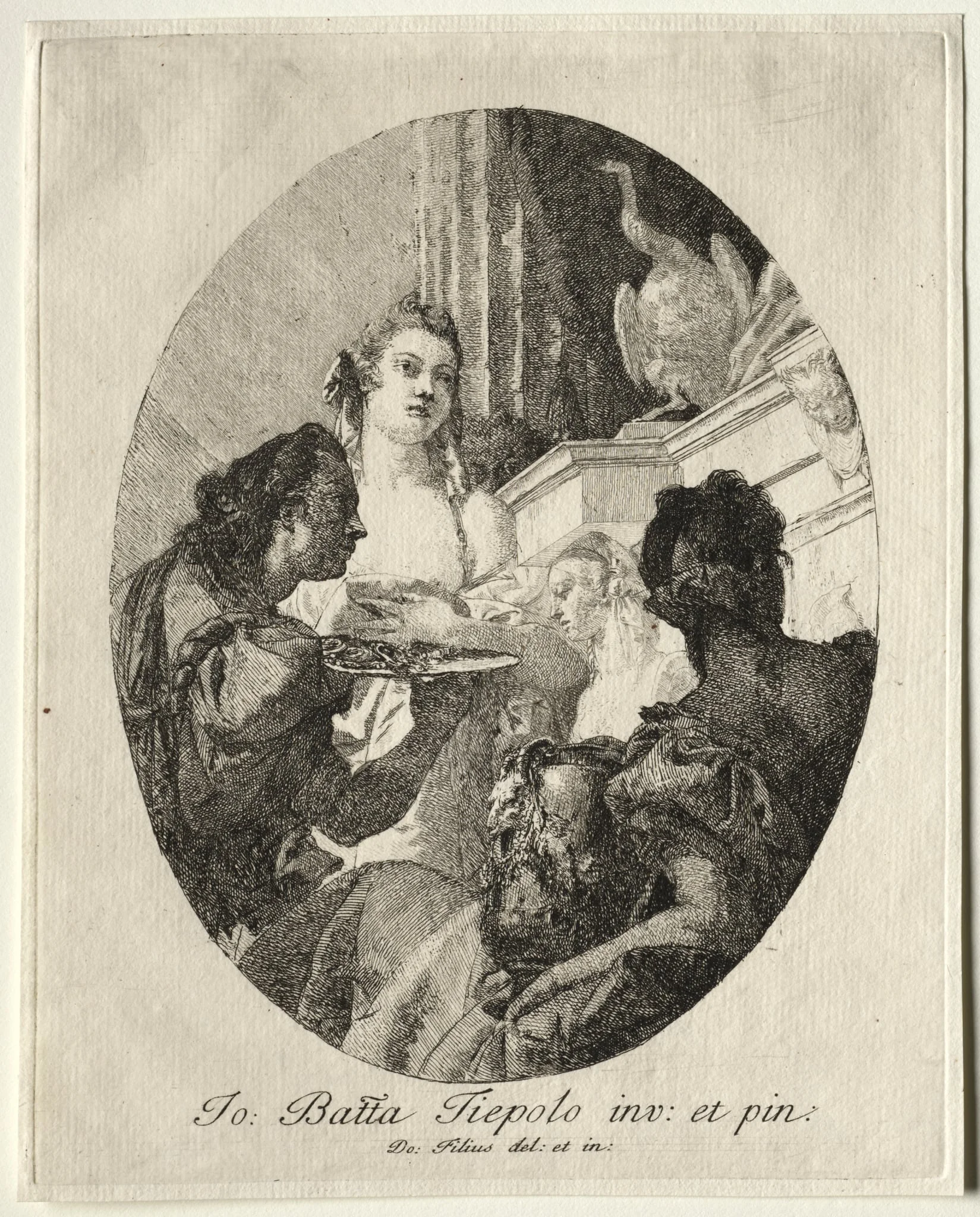 Three Women Presenting Gifts of Marc Anthony to Cleopatra
