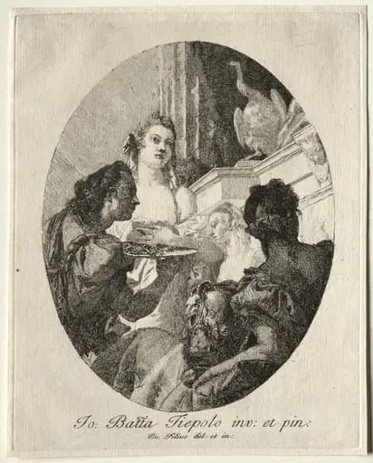 Three Women Presenting Gifts of Marc Anthony to Cleopatra