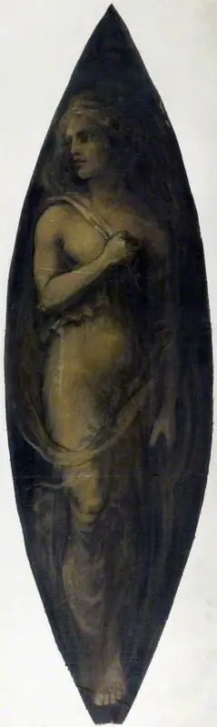 Standing Female Figure (decorative panel)
