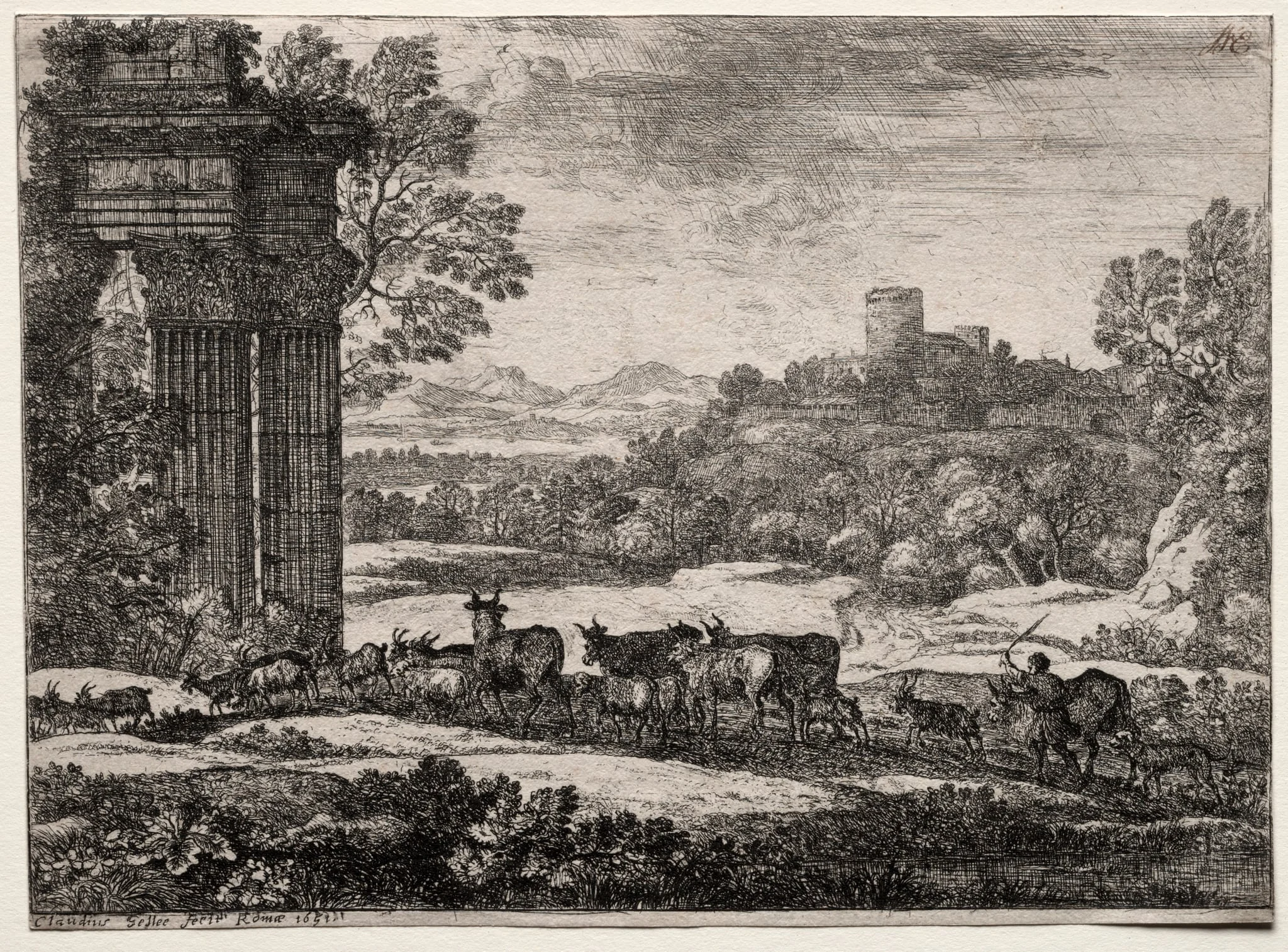 The Herd Returning in Stormy Weather, by Claude Lorrain, 1651