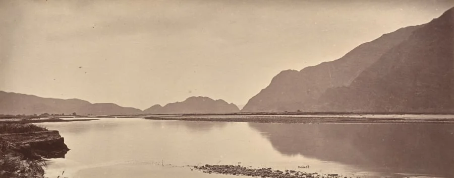 The Kabul River, Jellalabad, Scene of the Disaster, by John Burke, 1879