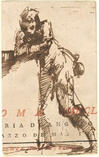 A Man Leaning on a Structure