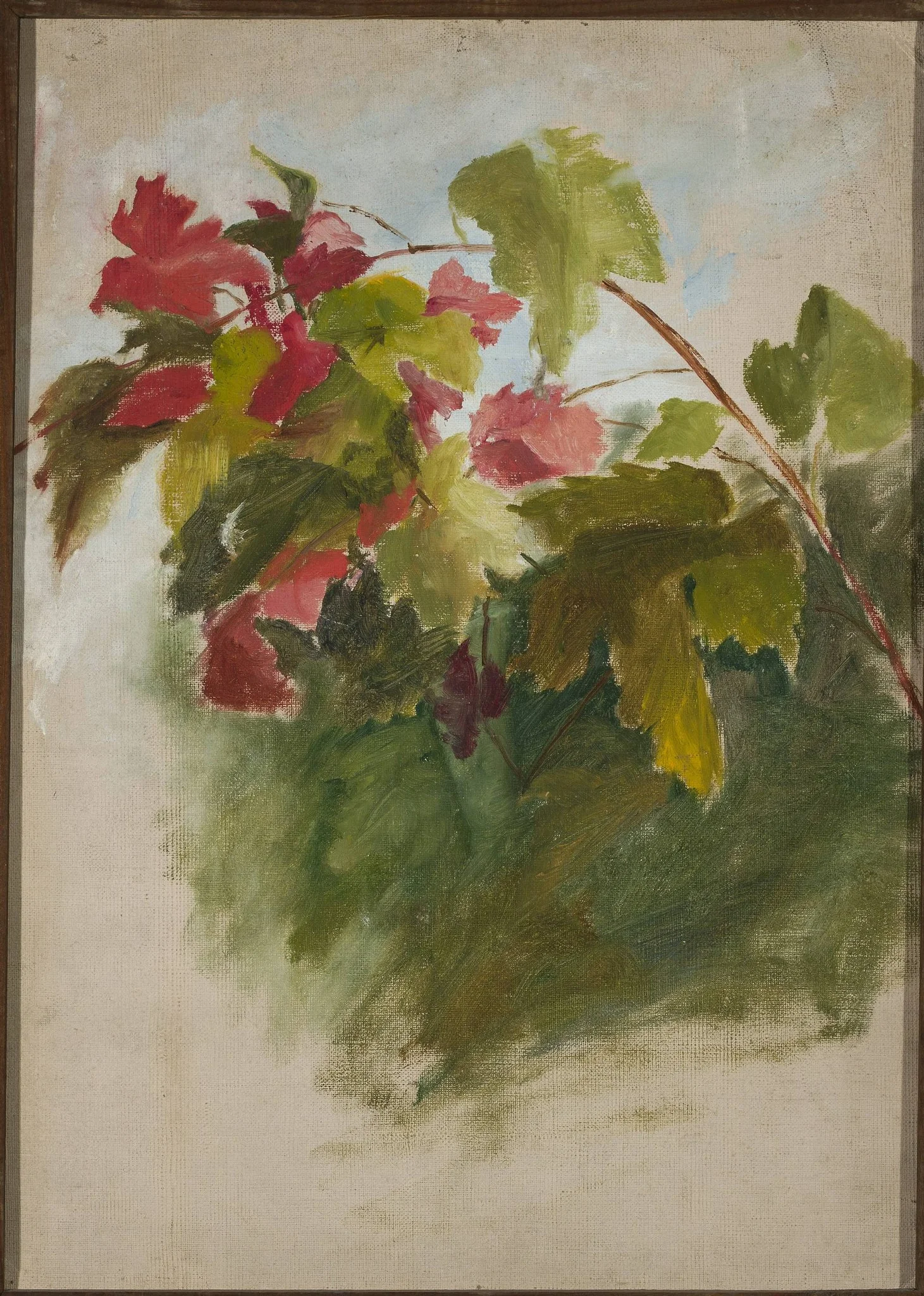 Vine leaves, by Jan Ciągliński, unspecified, 1895