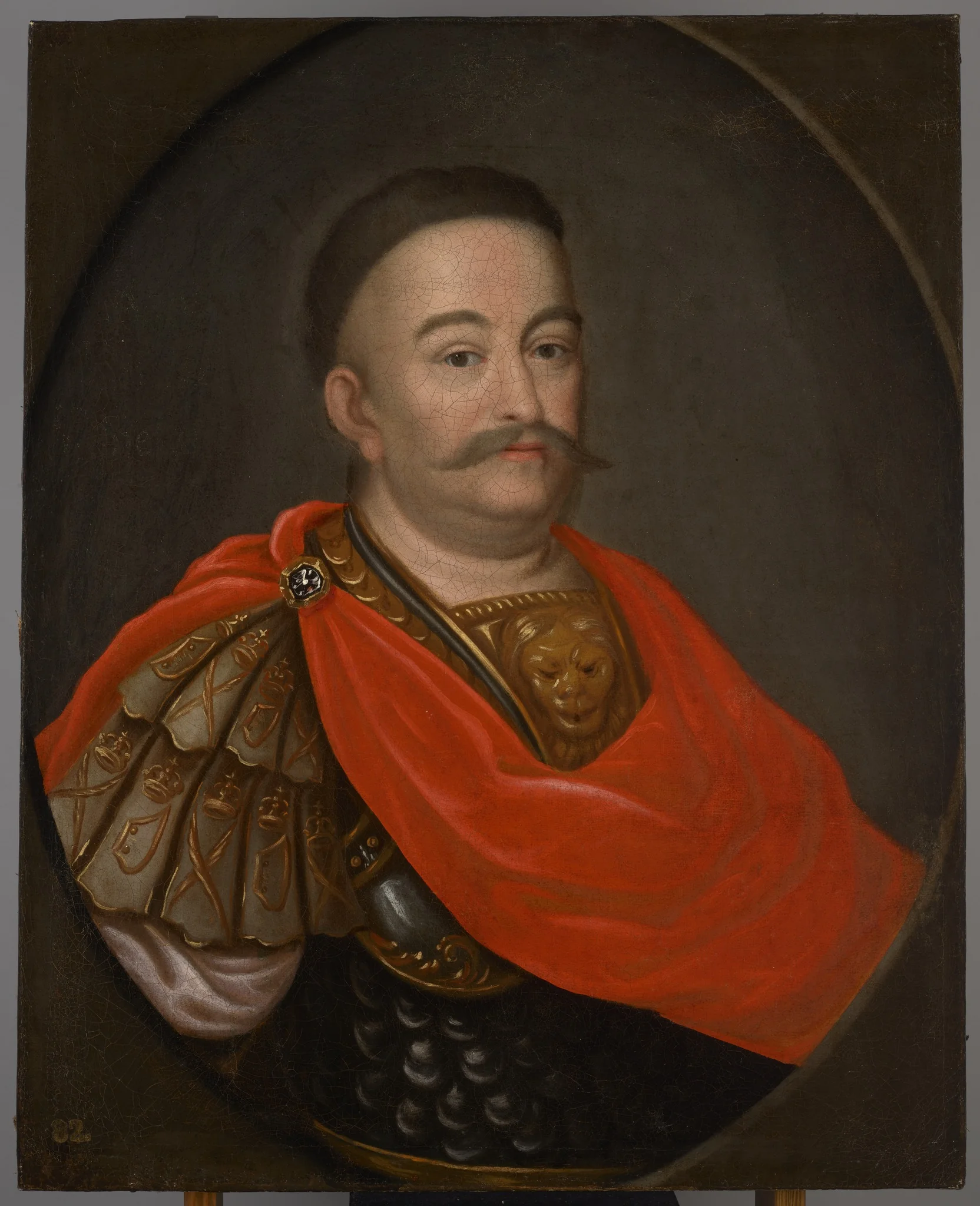 Portrait of John III Sobieski (1624–1696) in Karacena Scale Armour, by Unknown, oil, 1700