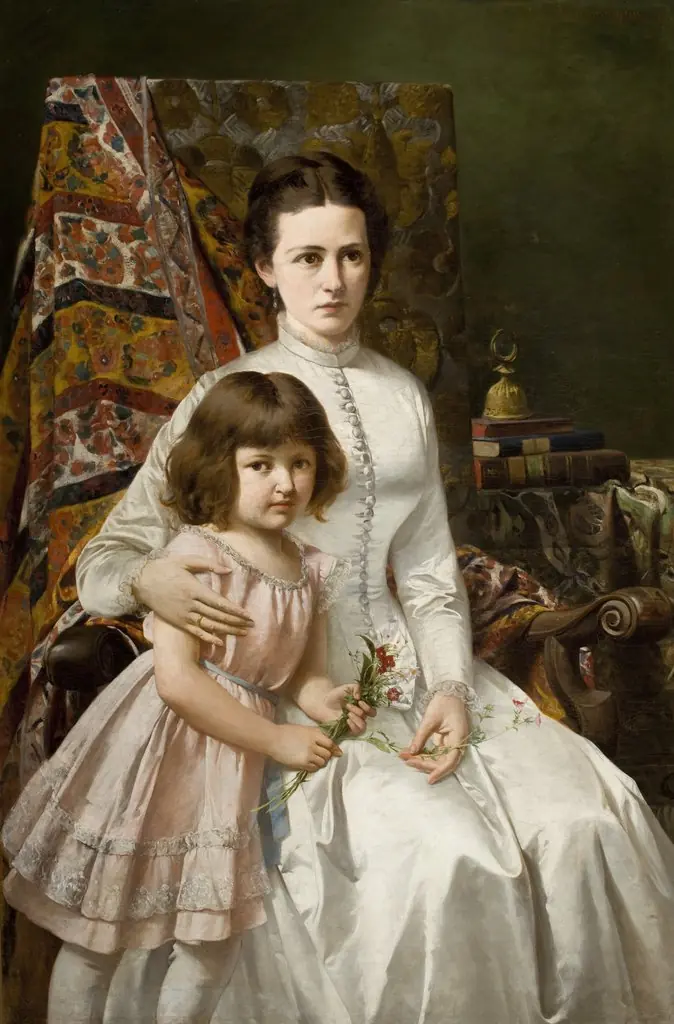 Portrait of Wife with Daughter Anna