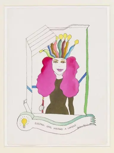 Electric Girl Holding a Candle