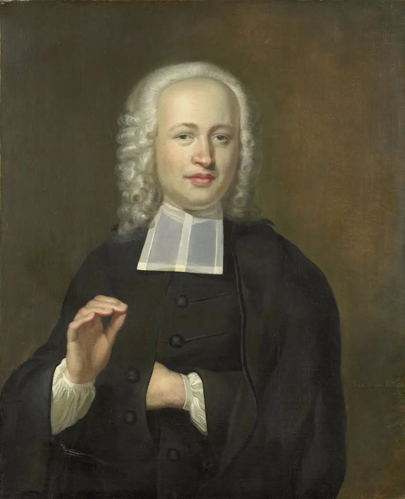 Portrait of Justus Tjeenk, one of the Founders of the Scientific Society of Zealand and Clergyman at Flushing