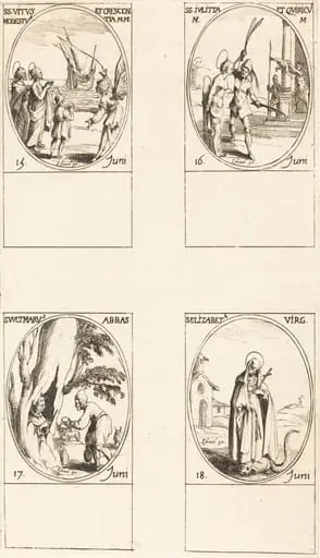 Sts. Vitus, Modestus, & Crescentia; Sts. Julitta & Quiricus; St. Avitus, Abbot; St. Elizabeth, Virgin