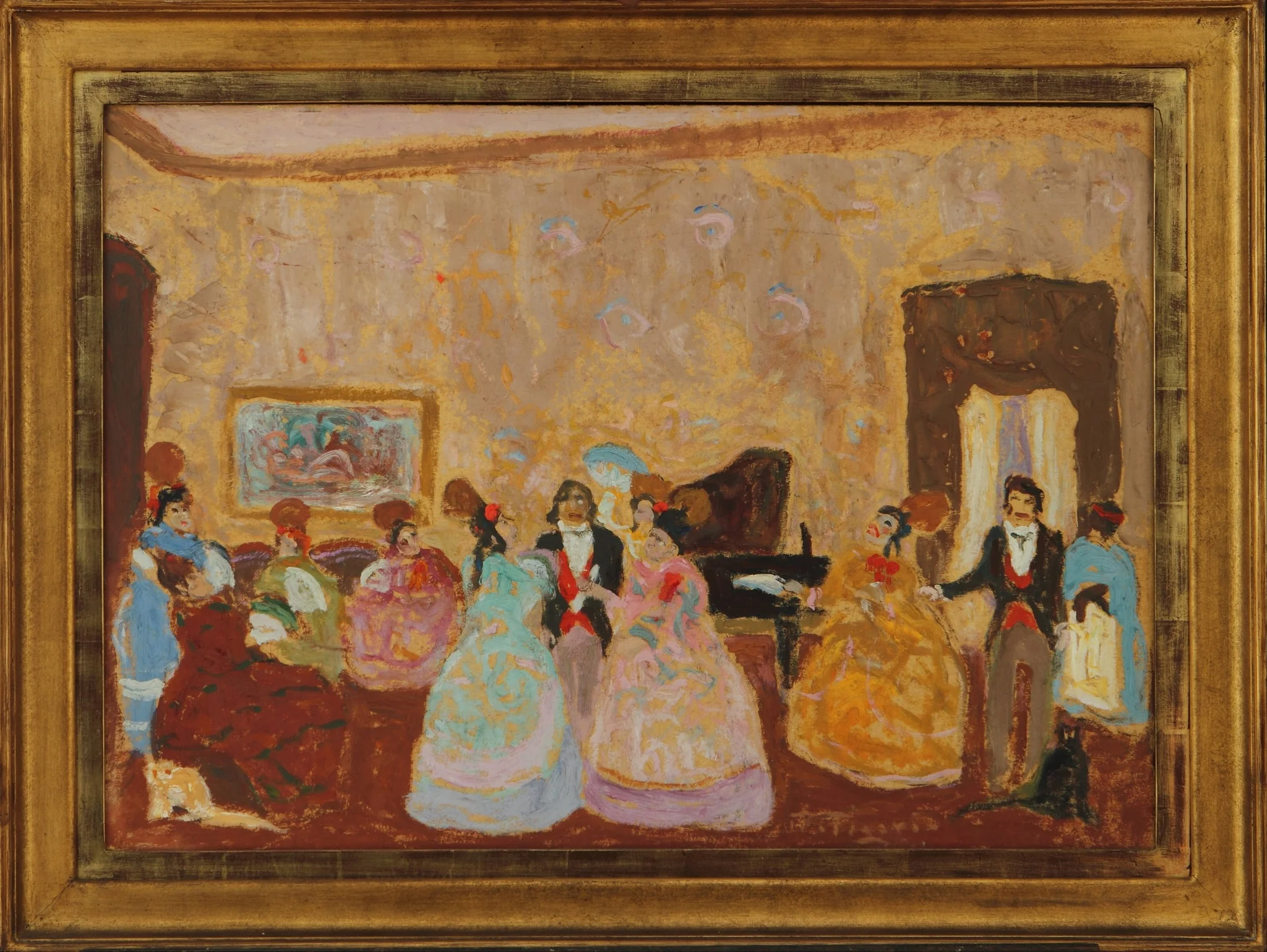 Tertulia, by Pedro Figari, unspecified, 1500