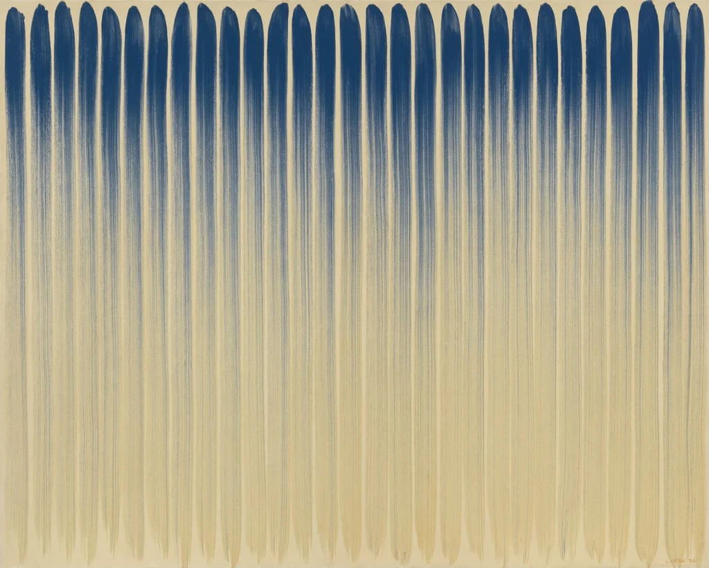 Untitled, by Lee Ufan, oil, 1974