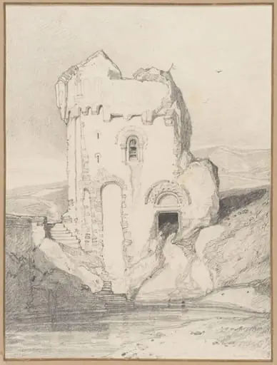 Remains of the Chateau de Mortimer, near Les Andelys, France