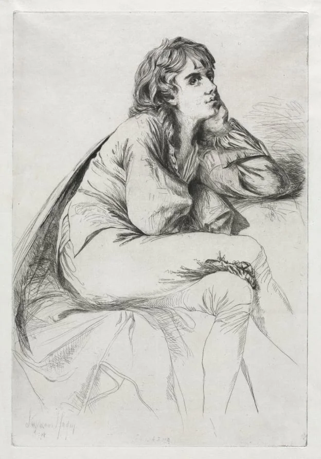 Thomas Haden of Derby, by Francis Seymour Haden, 1864