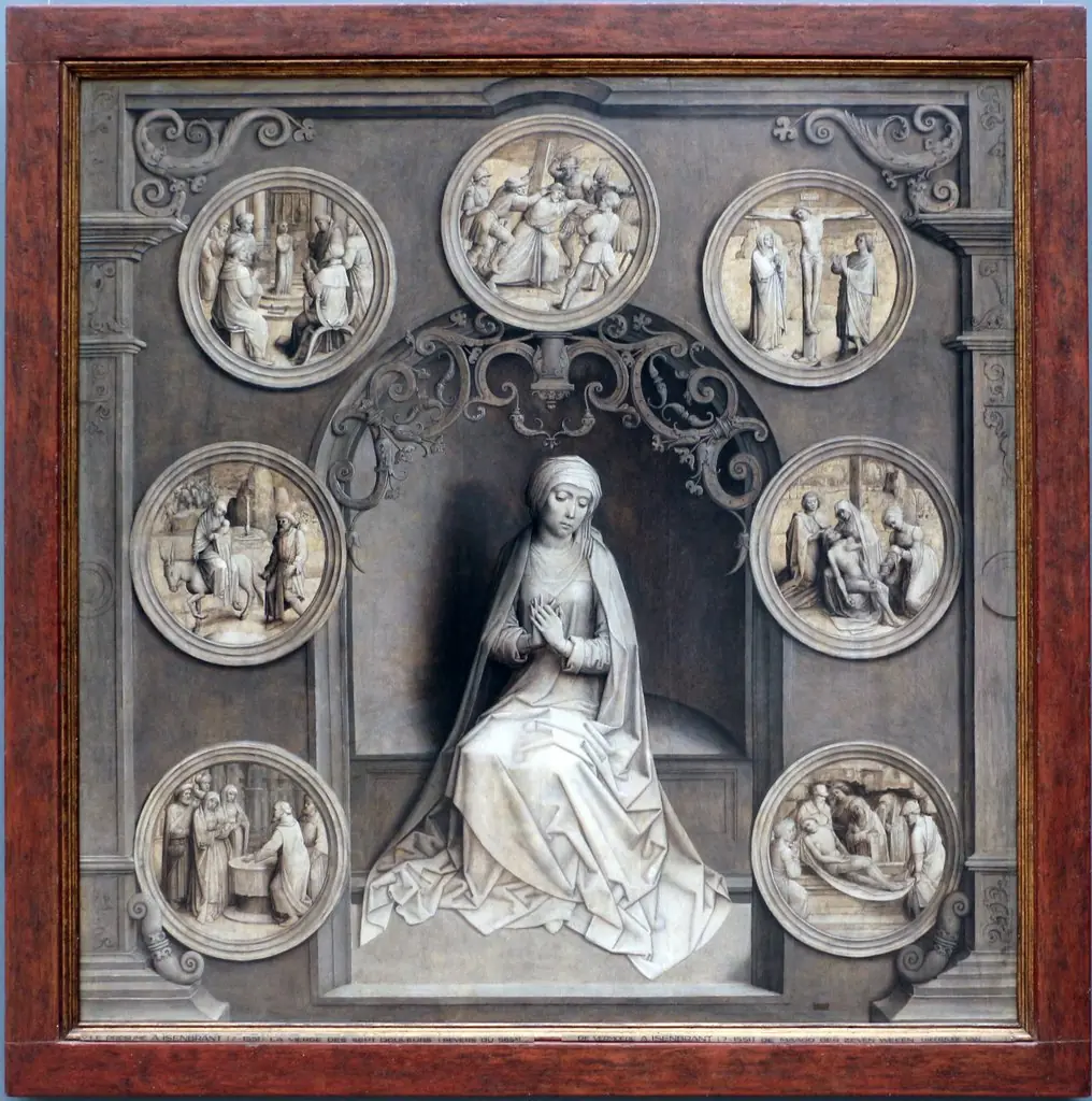 Our Lady of the Seven Sorrows (grisaille)