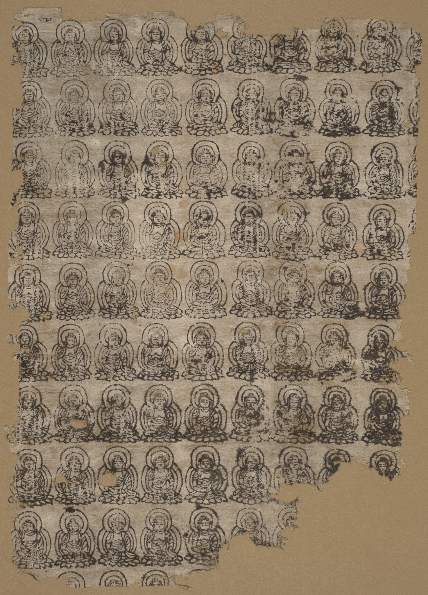 Amida Buddha, by Japanese 13th Century, ink, 1250
