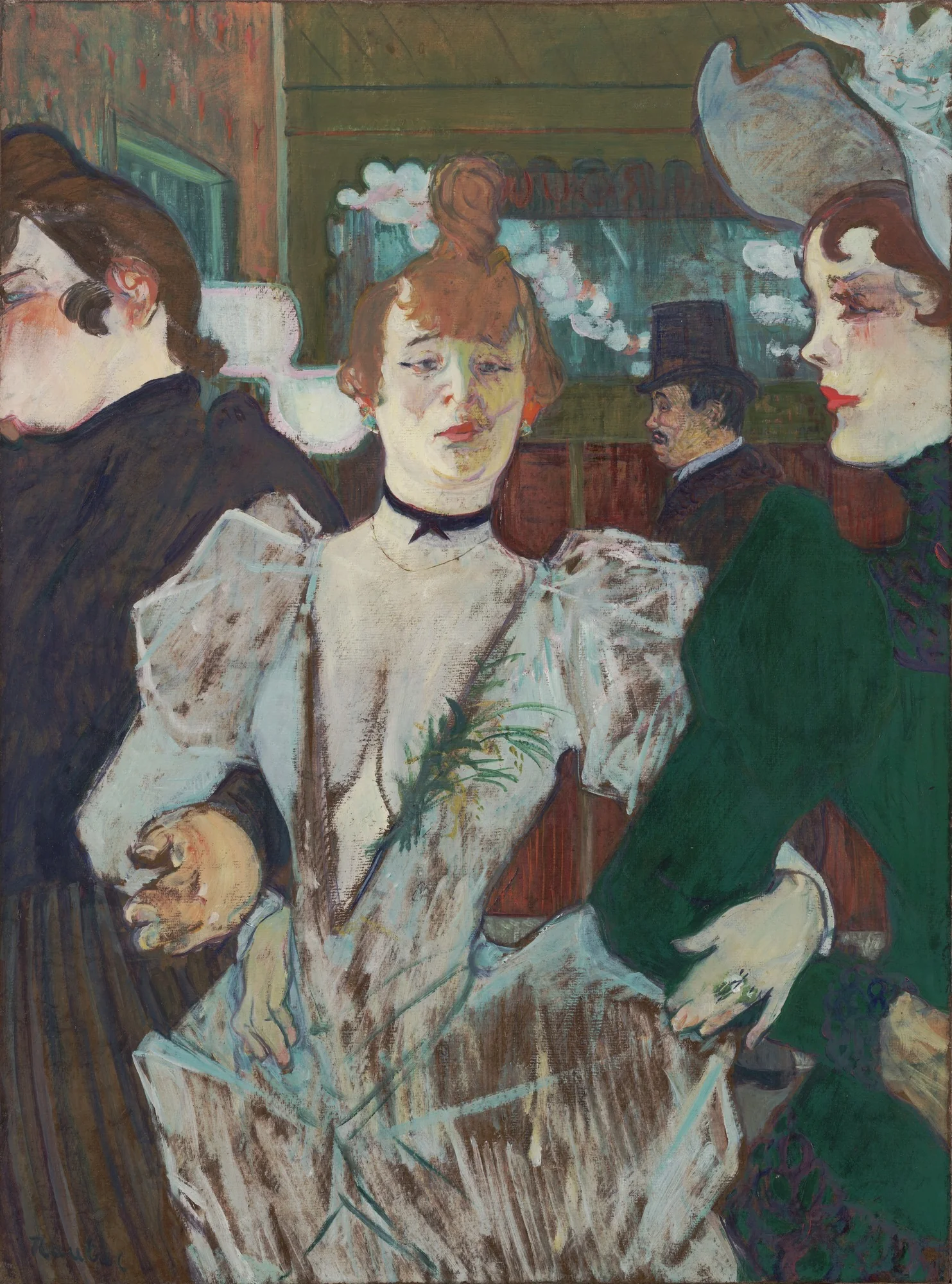 La Goulue at the Moulin Rouge, by Henri de Toulouse-Lautrec, oil, 1892