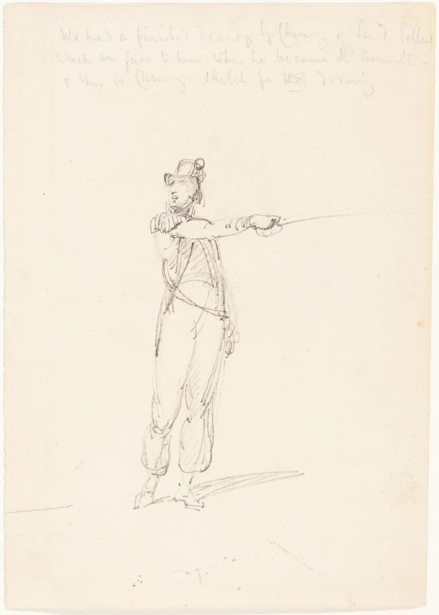Admiral Sir Edward Pellew, by George Chinnery, graphite, 1801