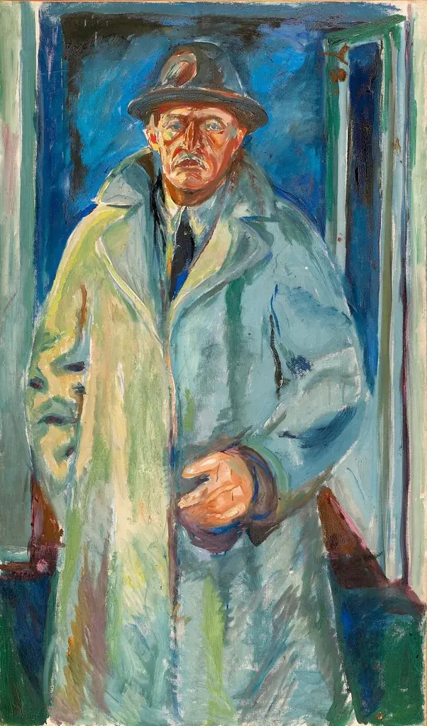 Self-Portrait in Hat and Coat