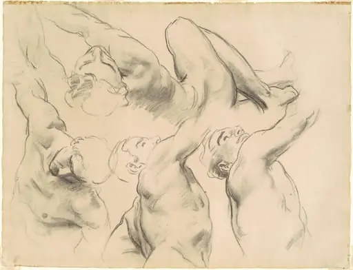 Studies for "Heaven" and "Hell"