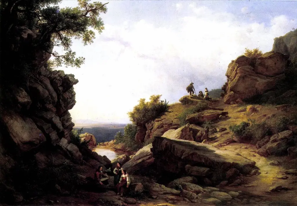 Salvator Rosa Making Studies after the Nature of the Apennines