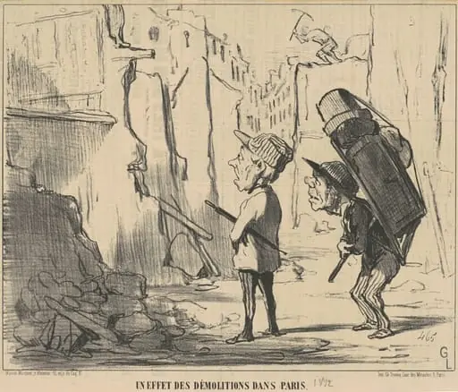 Un effet des démolitions dans Paris