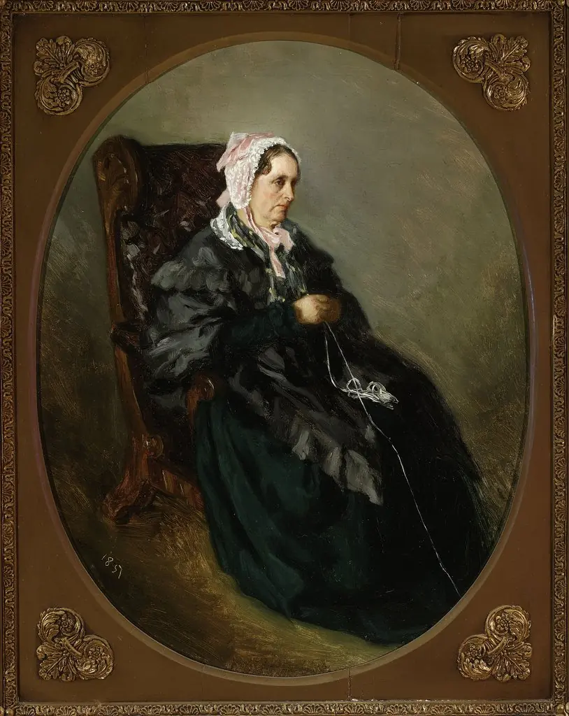 Portrait of artist's aunt, sketch