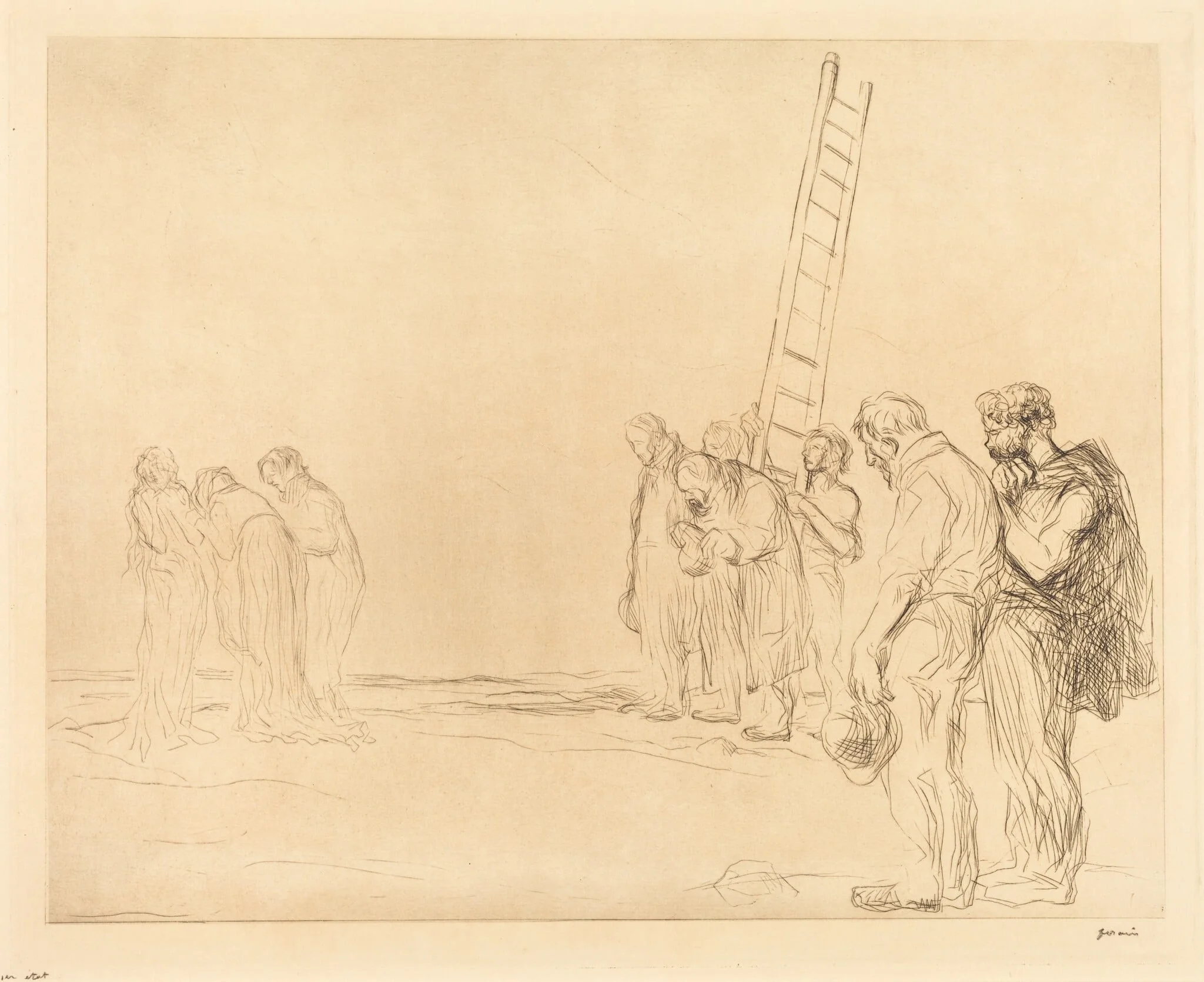 Le calvaire (2e planche) (Calvary) (second plate)