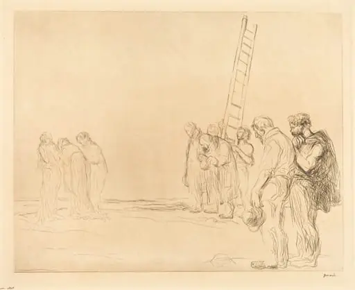 Le calvaire (2e planche) (Calvary) (second plate)
