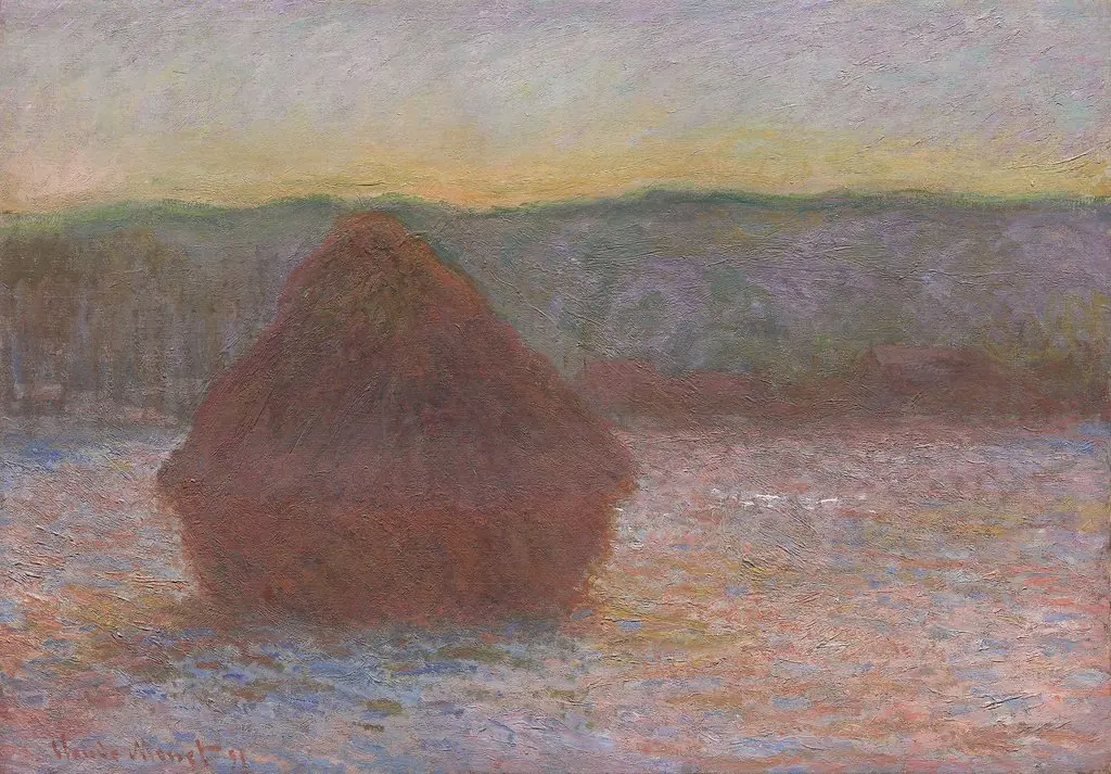 Stack of Wheat (Thaw, Sunset)