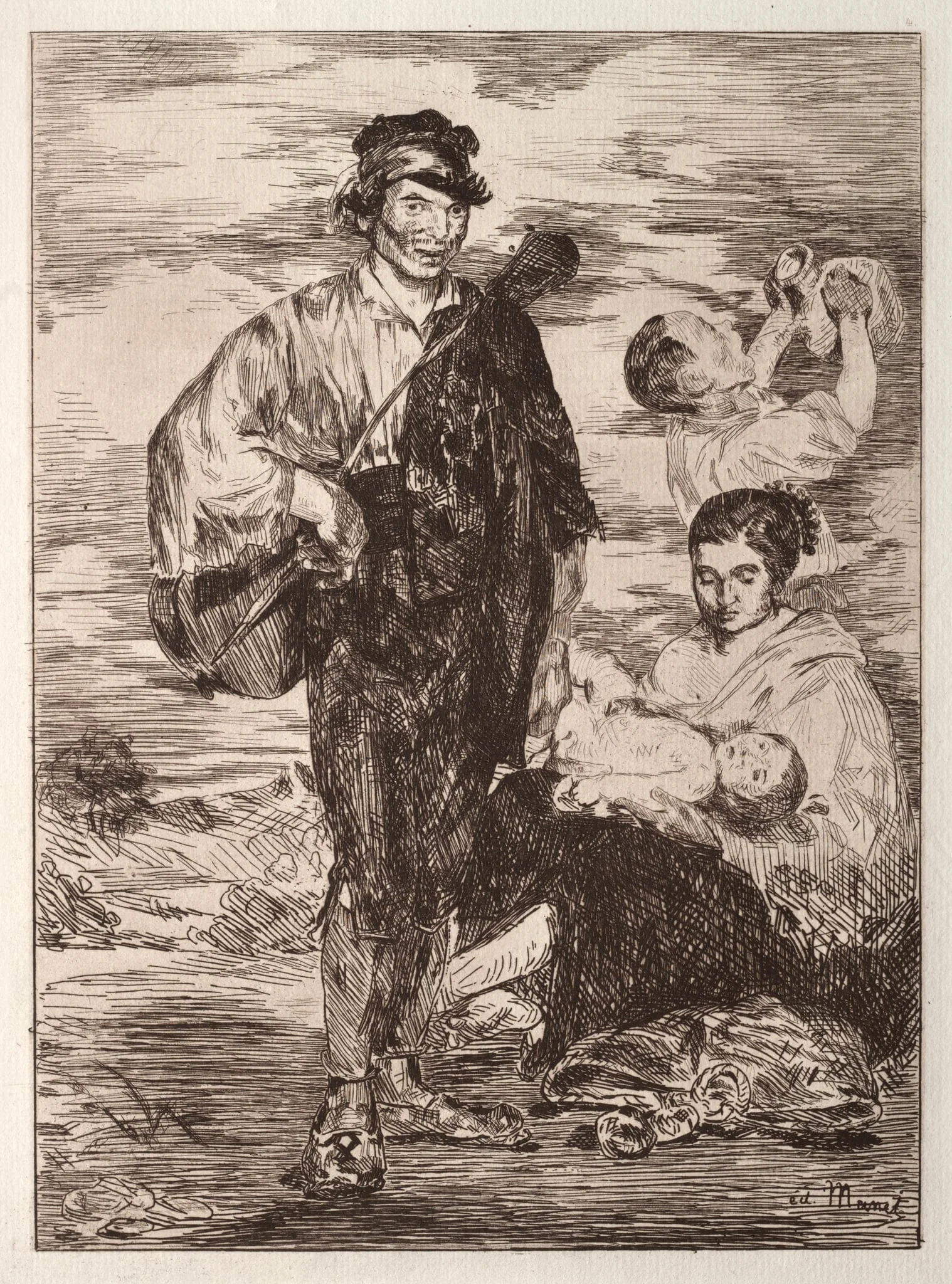 Les Gitanos, by Edouard Manet, 1862