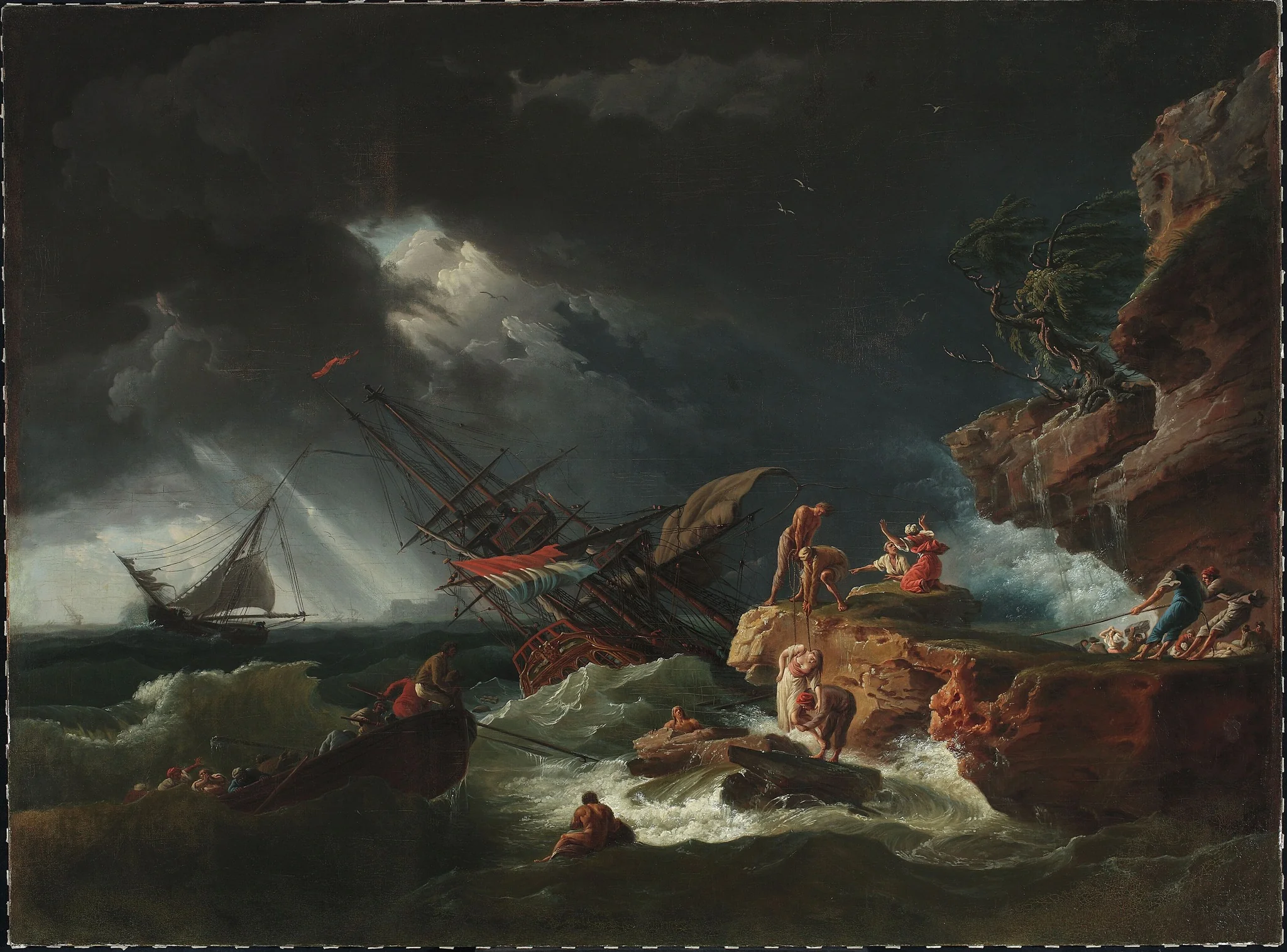 Castaways on the sea