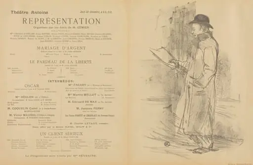 Mariage d'argent; Le Fardeau de la liberté; Un Client sérieux [recto]