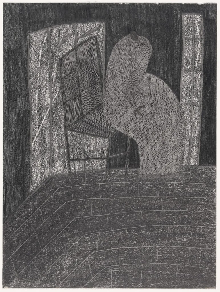 Untitled, by Everlyn Nicodemus, charcoal, 1988