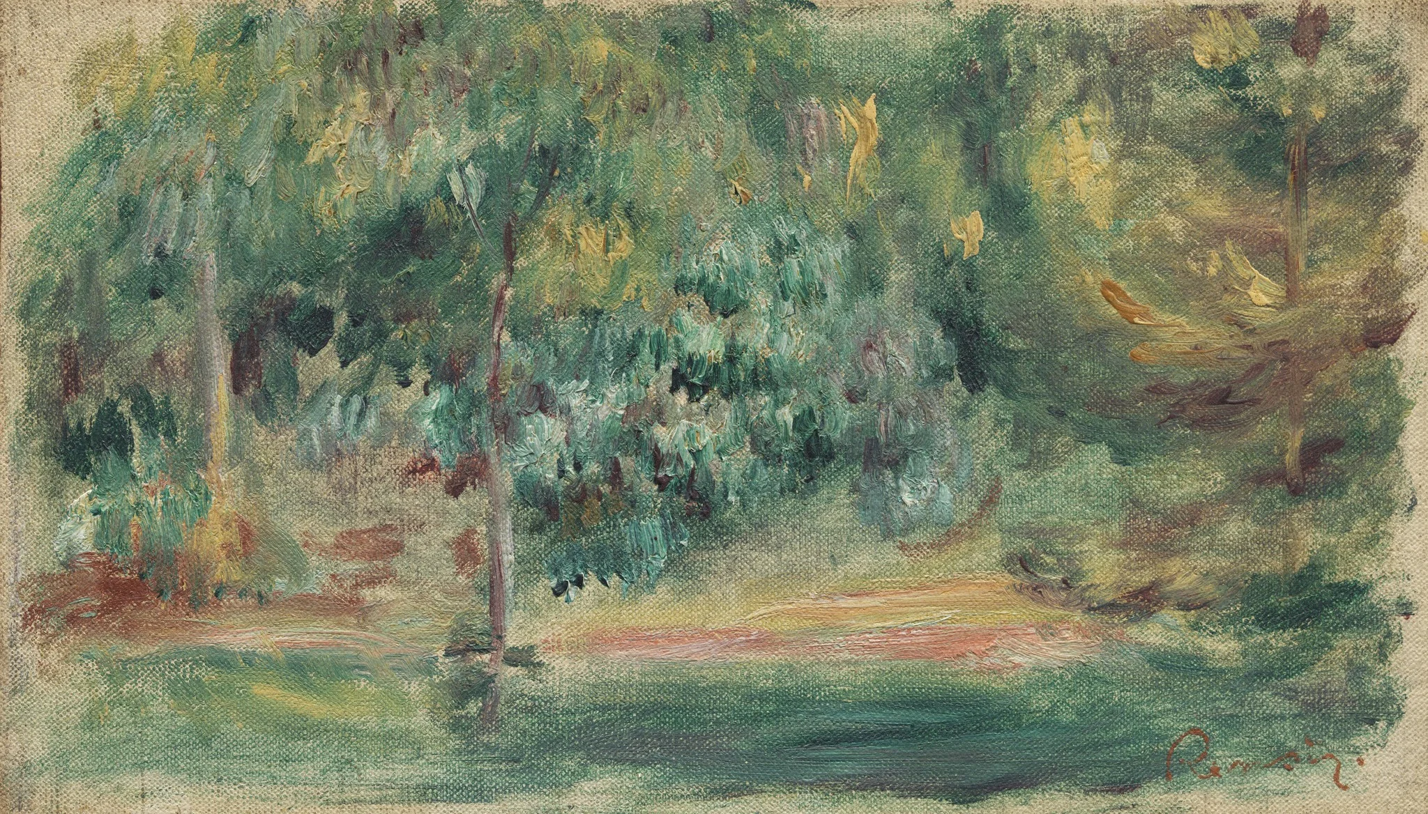 Paysage, by Auguste Renoir, unspecified, 1890