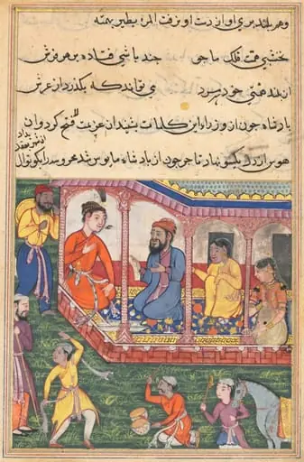 Mahrusa’s marriage to the prefect of the city, from a Tuti-nama (Tales of a Parrot): Thirty-sixth Night