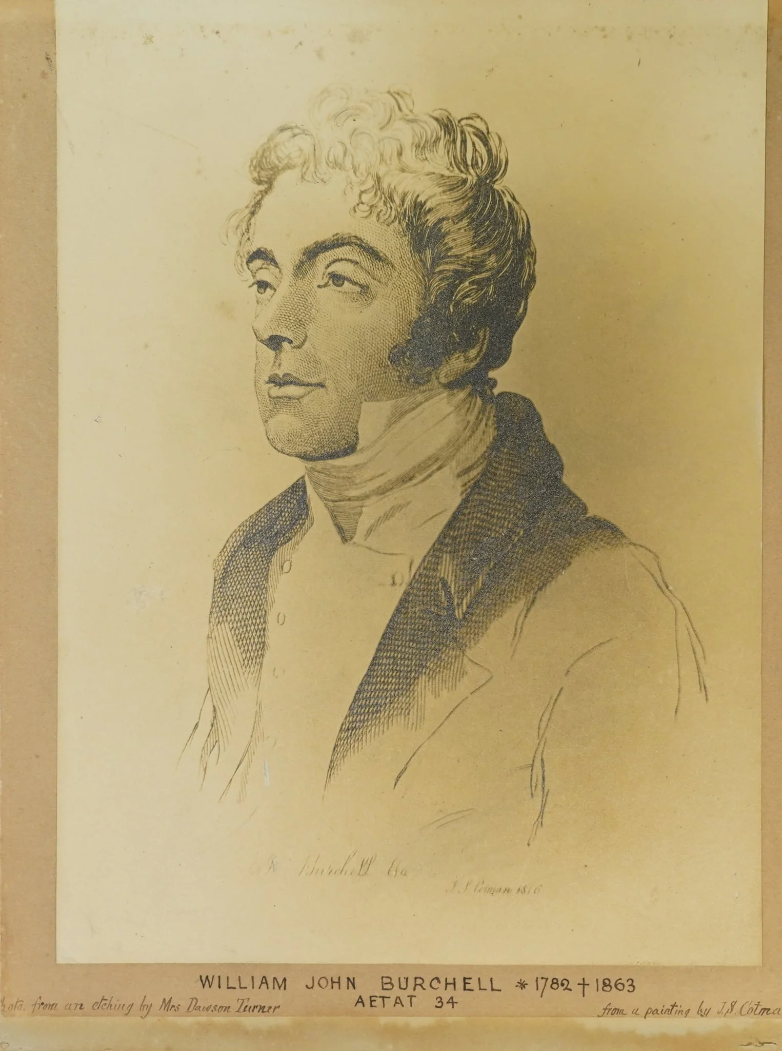 Porträt von William John Burchell, by Unknown, 1850