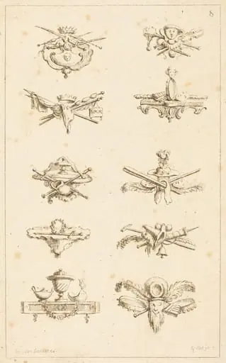 Designs for Tail-Pieces: pl. 8