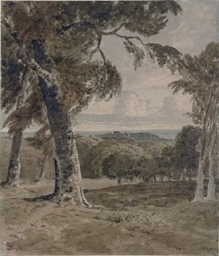Windsor Park, with the castle in the distance