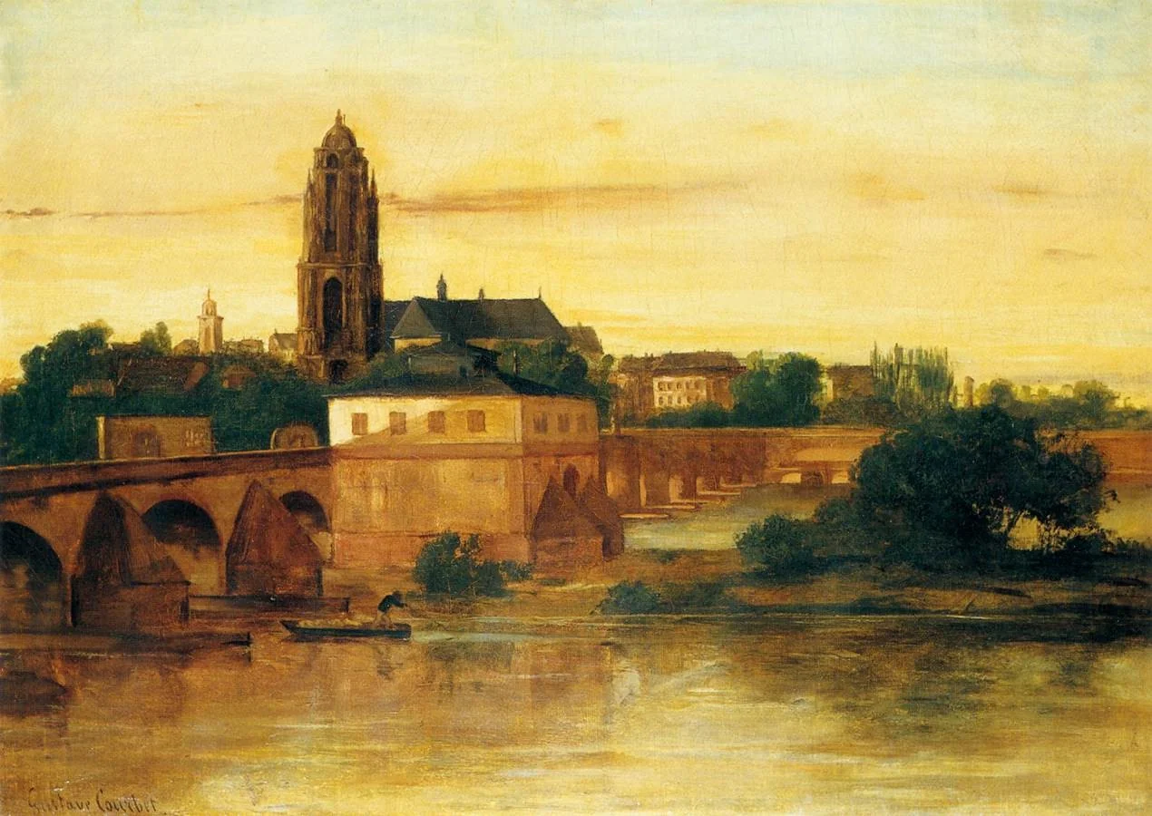 View of Frankfurt am Main, by Gustave Courbet, oil, 1858