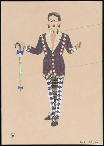 Trouser Suit Print