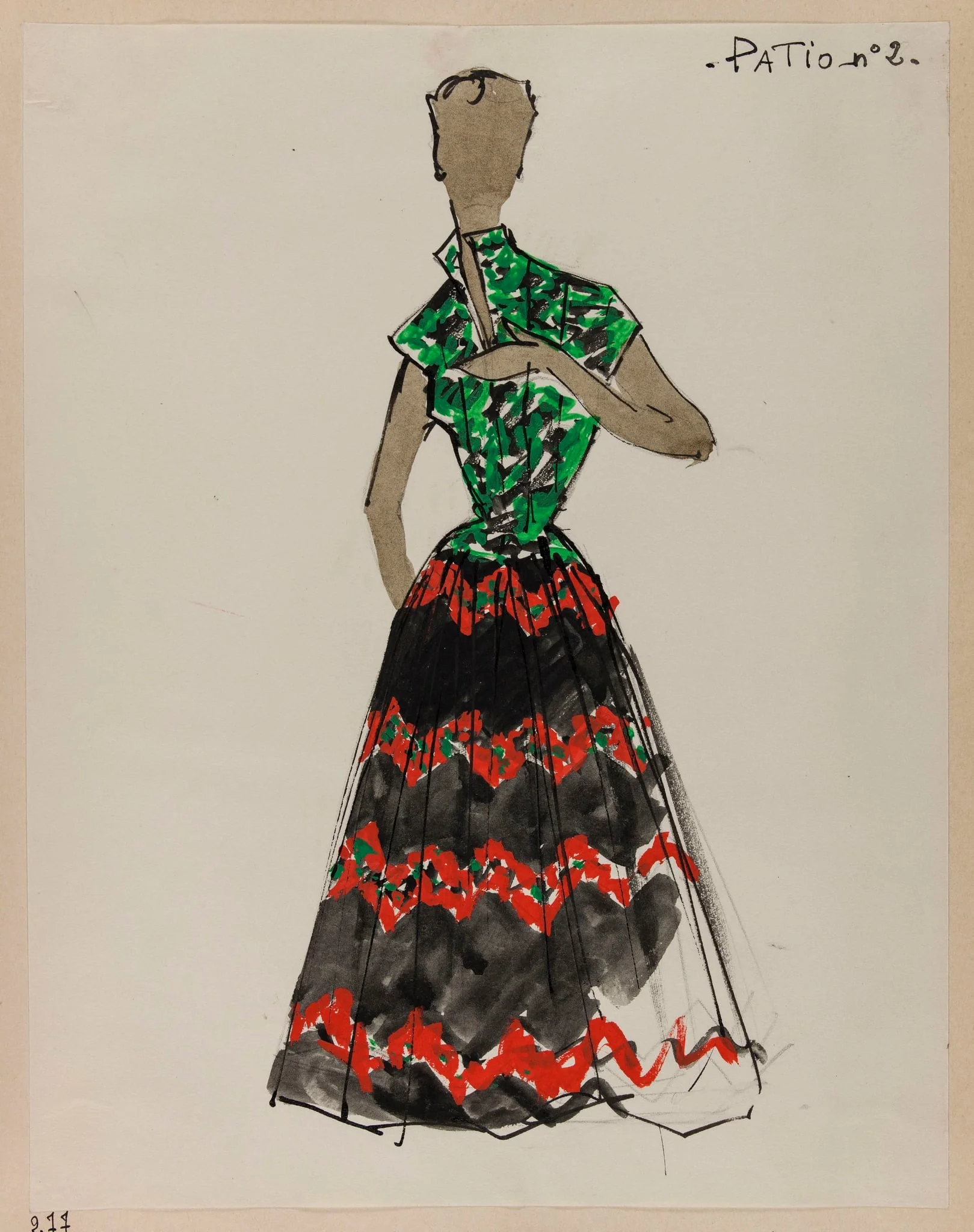 Patio, by Marie-Louise Carven, 1952