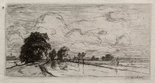 Flooded Landscape with Trees