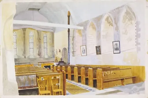 Interior of St. Mary's Church, Tilty
