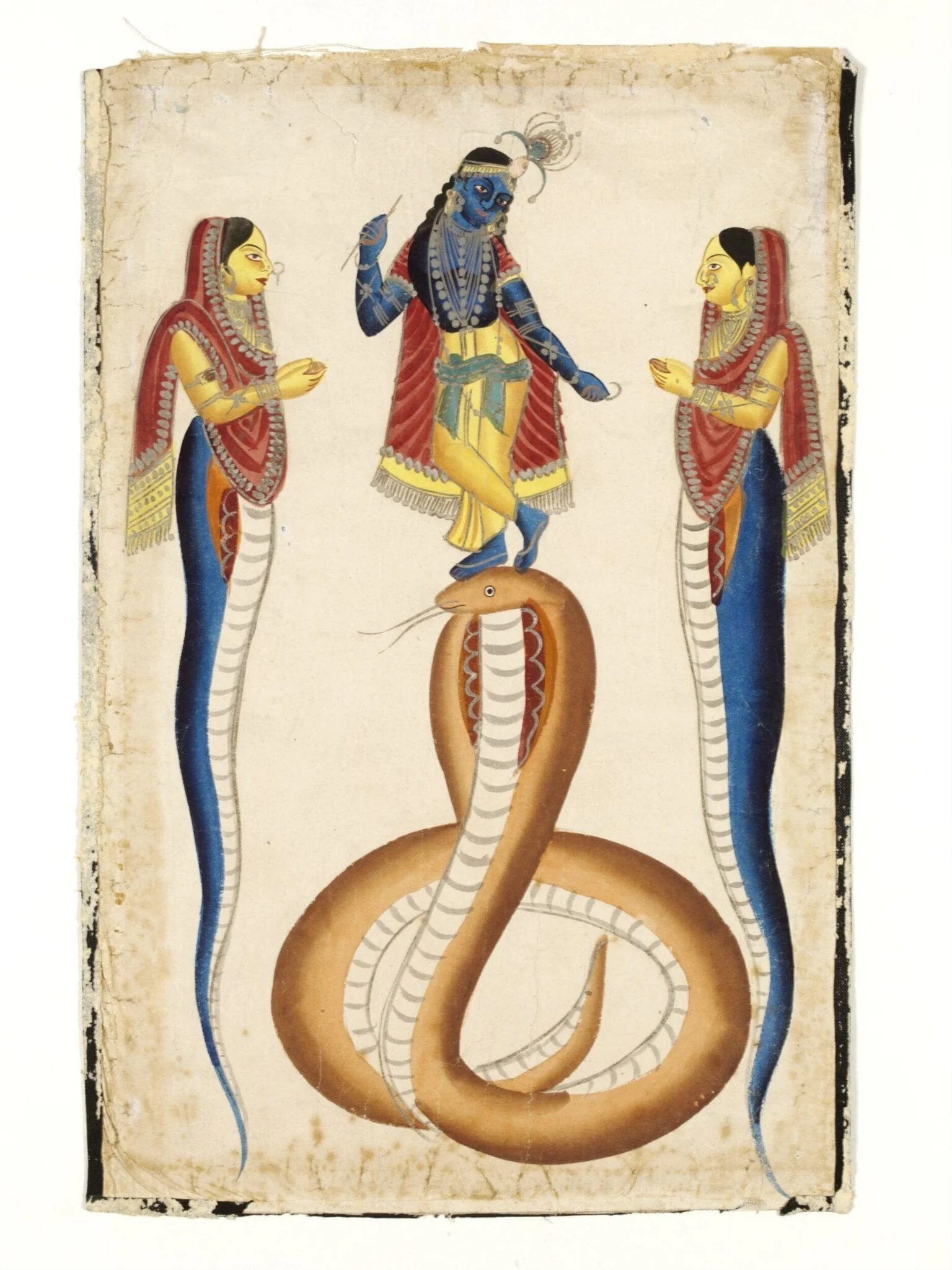 Krishna, by Unknown, paint, 1835